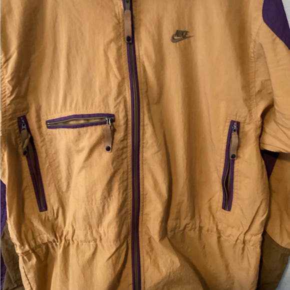 Nike Vintage  ACG Two-Tone Mustard and Purple Windbreaker Jacket - Picture 4 of 7